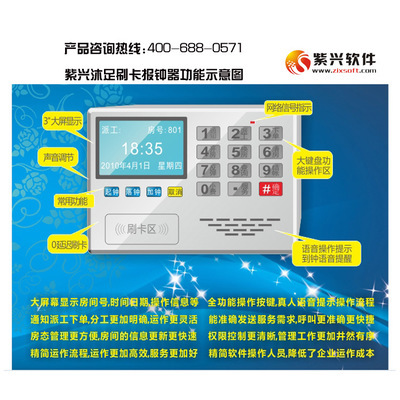 【熱銷推薦桑拿 沐足技師上下鐘報鐘器】價格,廠家,圖片,桑拿設備,上海紫興信息科技-